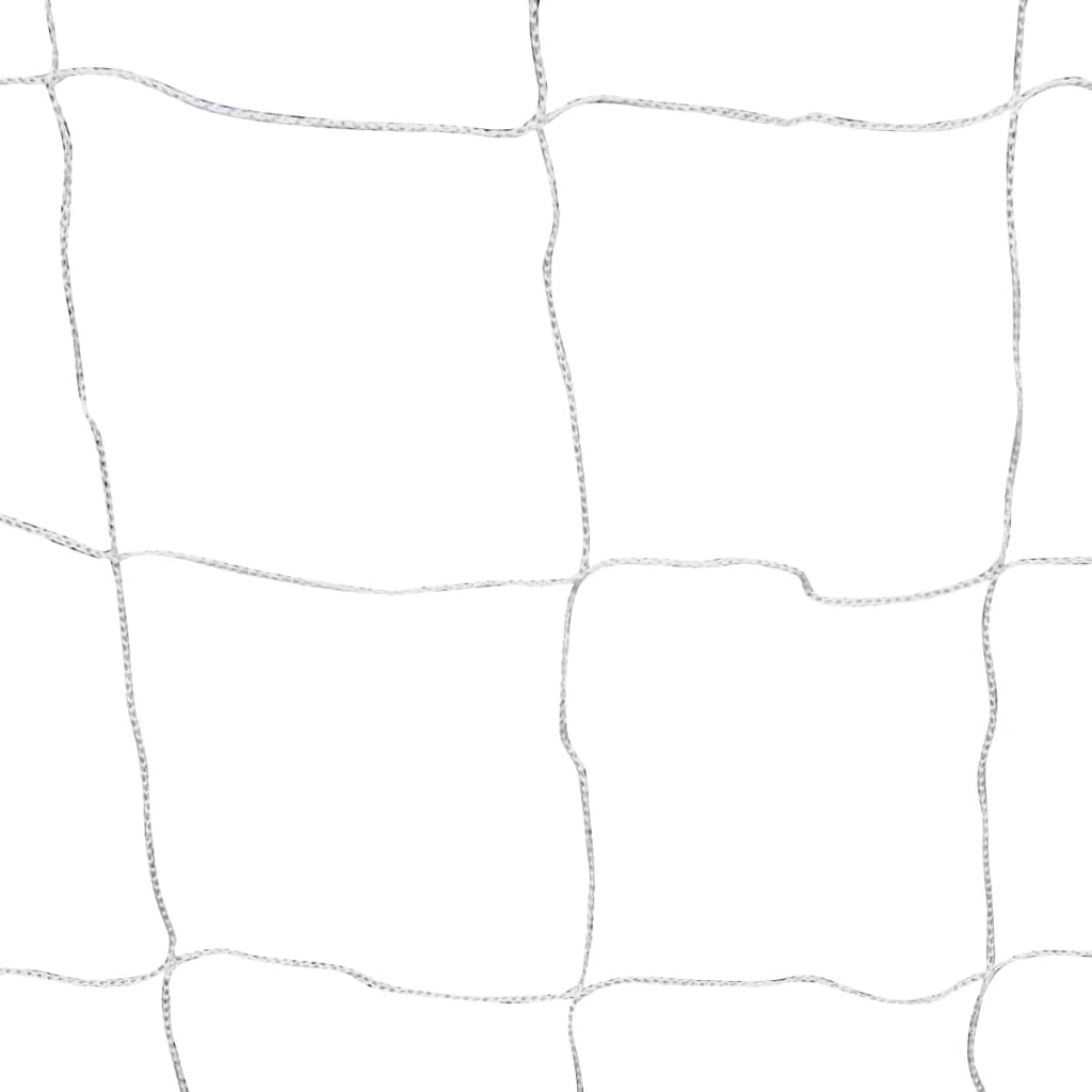 vidaXL Porte da Calcio 2 pz con Reti 182x61x122 cm in Acciaio Bianche