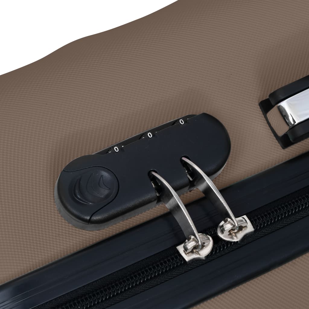 vidaXL Trolley a Custodia Rigida Marrone in ABS