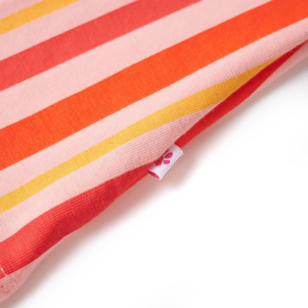 Abito per Bambine con Coulisse Rosa e Rosso 116