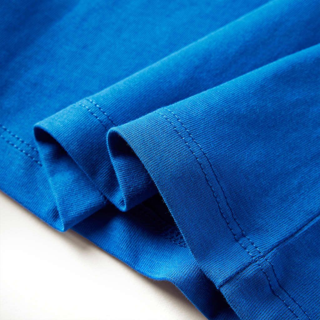 Maglietta da Bambino Maniche Lunghe Blu Cobalto 128
