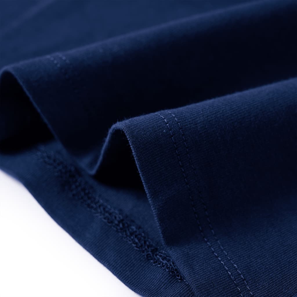 Maglietta da Bambina a Maniche Lunghe Blu Marino 116