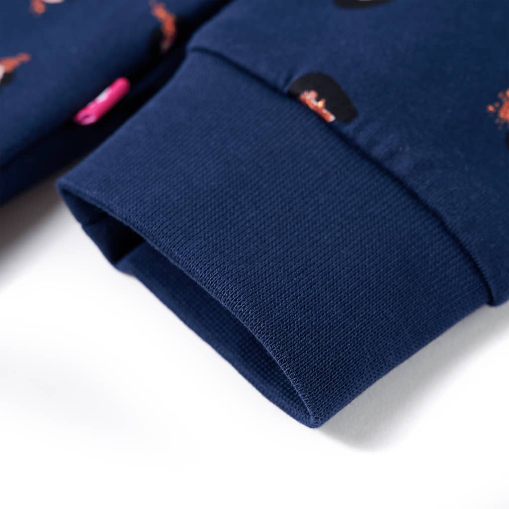 Felpa con Cappuccio per Bambini Blu Marino 128