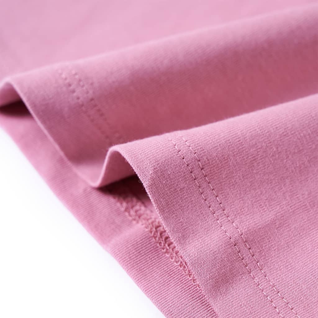 Maglietta per Bambini Maniche Lunghe Rosa Bruciato 116
