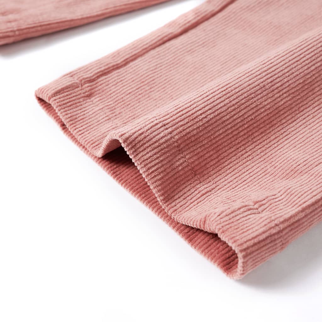 Pantaloni per Bambini in Velluto a Coste Rosa Antico 116
