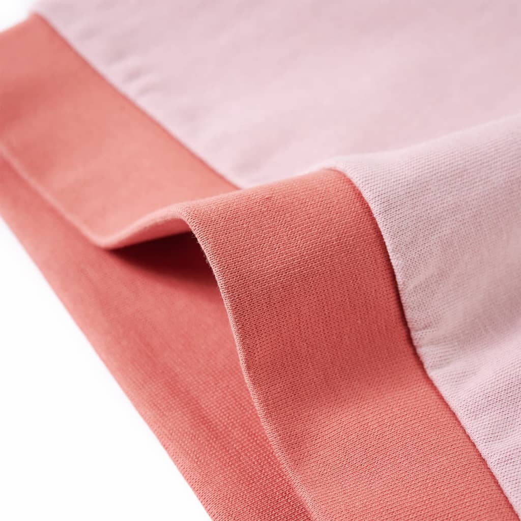 Felpa da Bambina Color Block Rosa 116