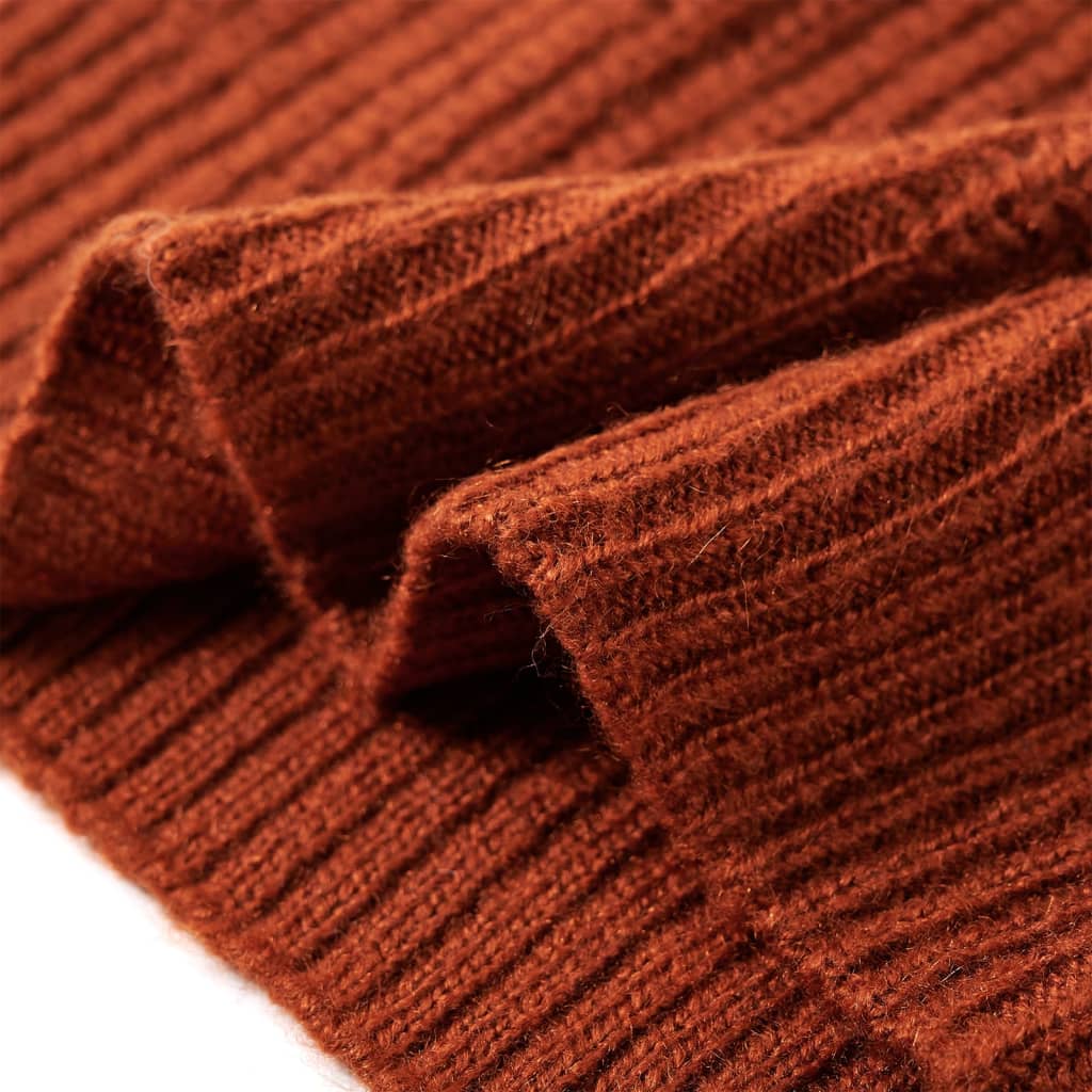 Gilet per Bambini Lavorato a Maglia Cognac 116