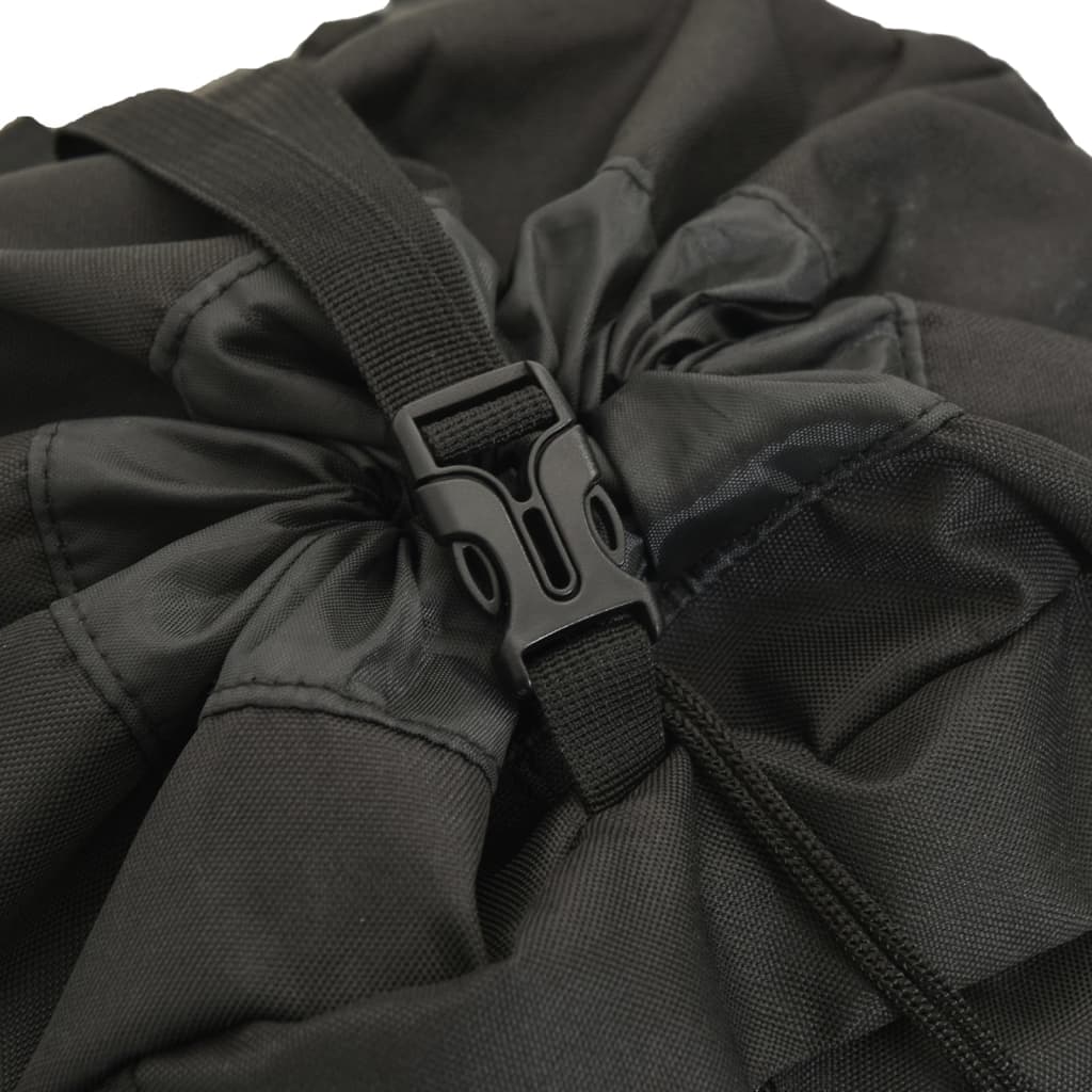 vidaXL Zaino da Trekking Nero 80 L in Tessuto Oxford