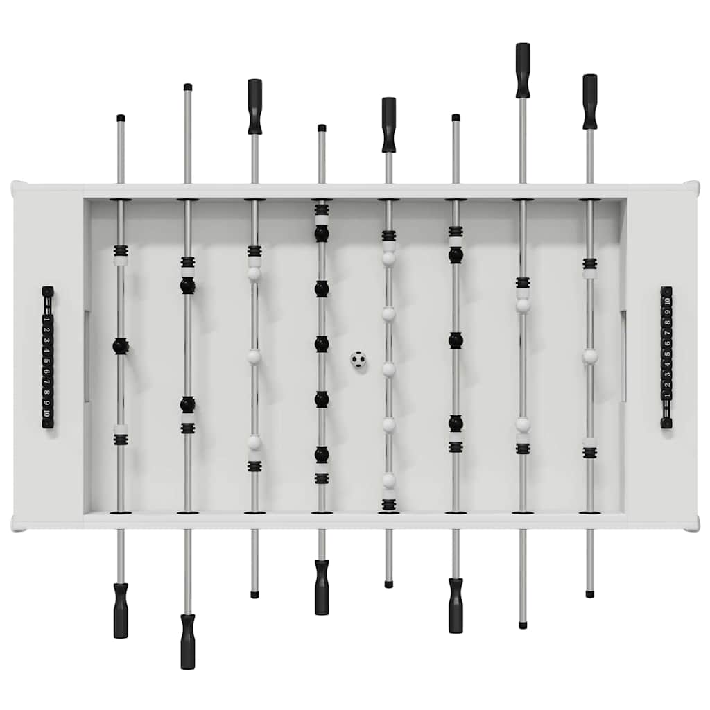 vidaXL Tavolo da Foosball Bianco 146,5 x 74 x 85 cm Legno multistrato