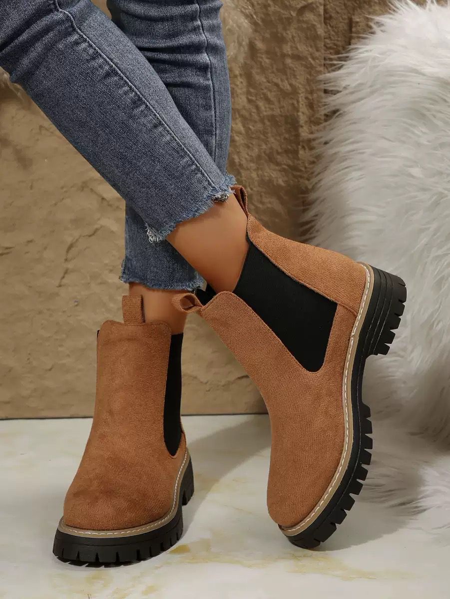 LUNE™-BOTTINE CASUAL ET ÉLÉGANTE EN CUIR ET DAIM
