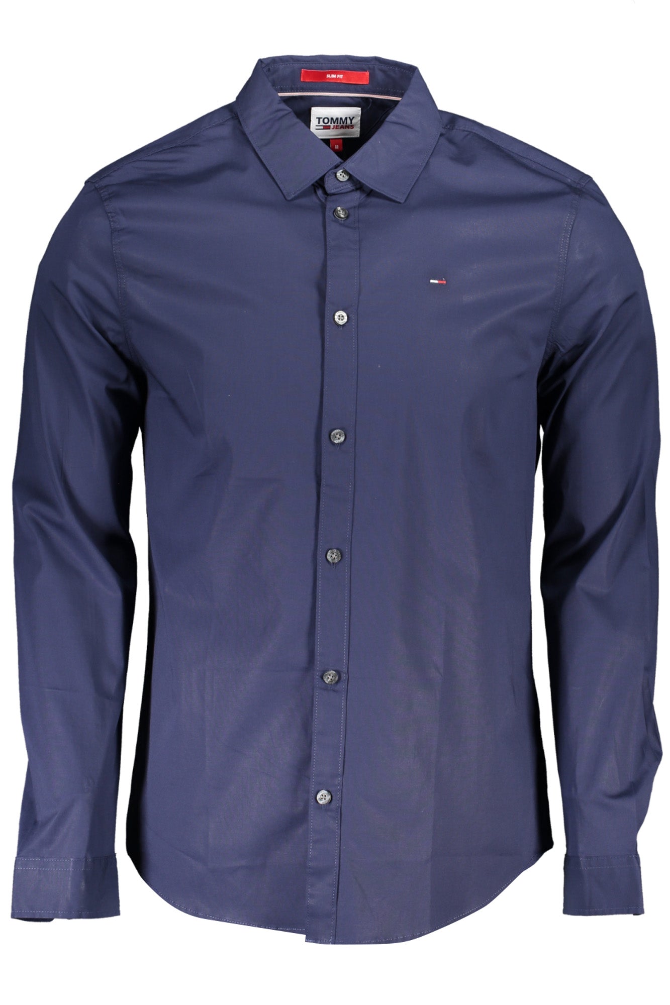 TOMMY HILFIGER CAMICIA MANICHE LUNGHE UOMO BLU TAGLIA = L