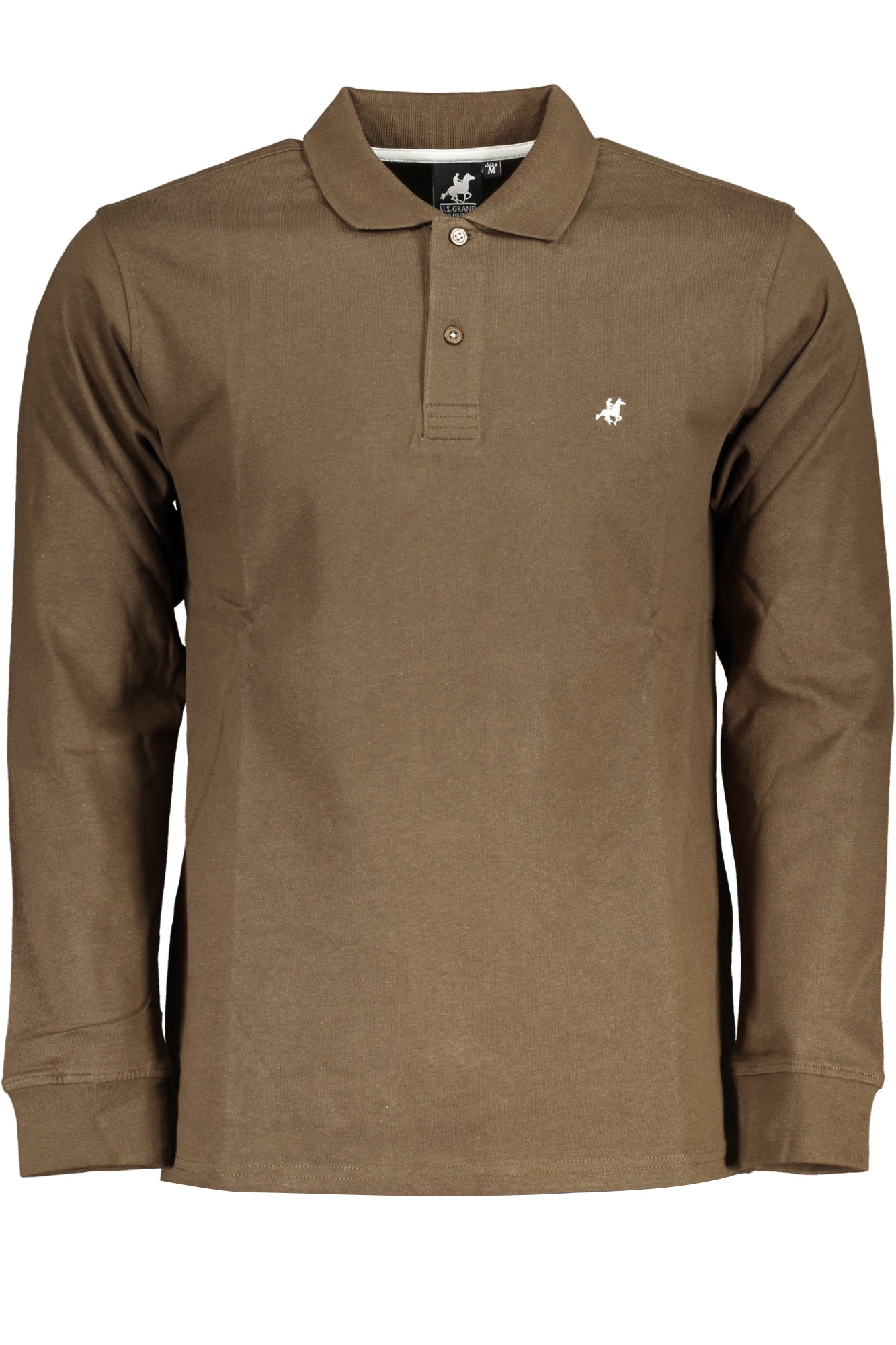 U.S. GRAND POLO MANICHE LUNGHE UOMO MARRONE TAGLIA = 2XL