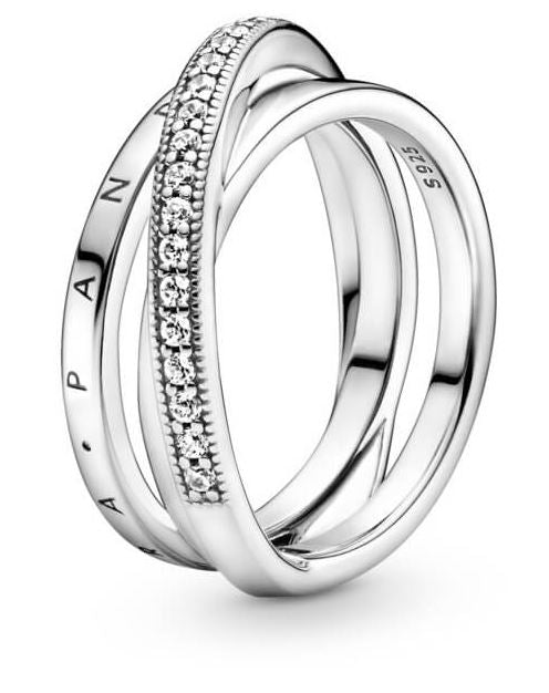 PANDORA Mod. CROSSOVER PAV TRIPLE BAND RING