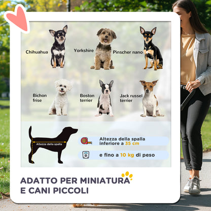 Passeggino per Cani Piccoli Pieghevole, Carrozzina per Cani con Ruote con Freni, Portabicchieri, Cestino Portaoggetti e Imbottitura Rimovibile e Lavabile, per Animali Domestici 10 kg, Blu