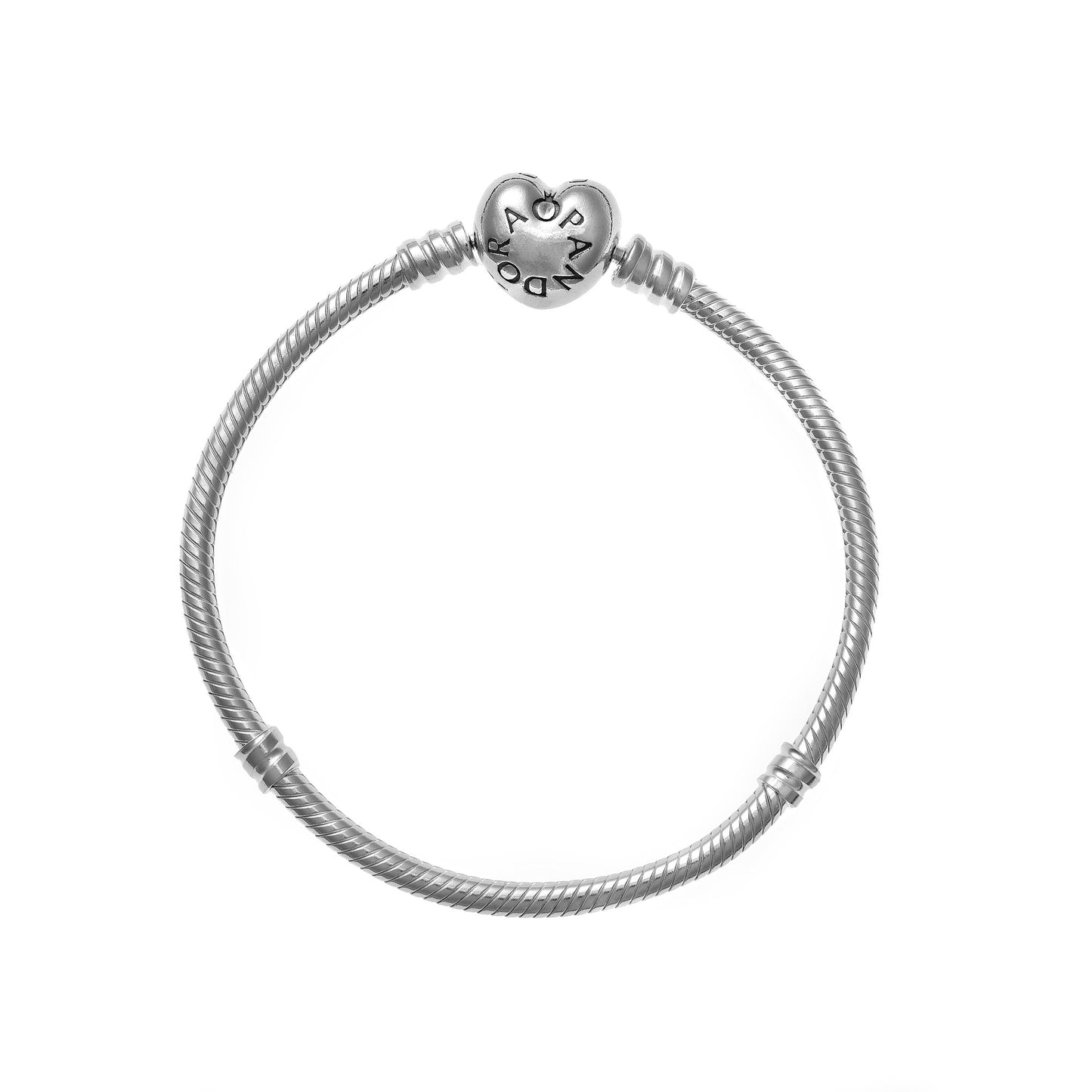 PANDORA JEWELRY Mod. PANDORA MOMENTS HEART CLASP SNAKE CHAIN BRACELET