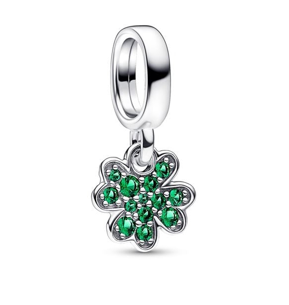 PANDORA Mod. FOUR-LEAF CLOVER DANGLE CHARM