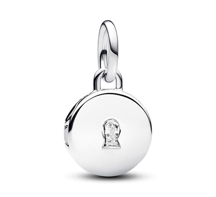 PANDORA JEWELRY Mod. OPENABLE & ENGRAVABLE LOVE LOCKET DANGLE CHARM
