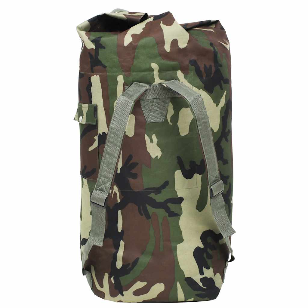 vidaXL Borsone da Viaggio Stile Militare 85 L Mimetico
