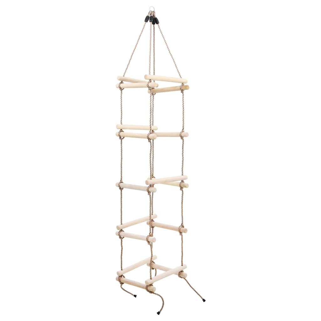 vidaXL Scala di Corda per Bambini 200 cm in Legno