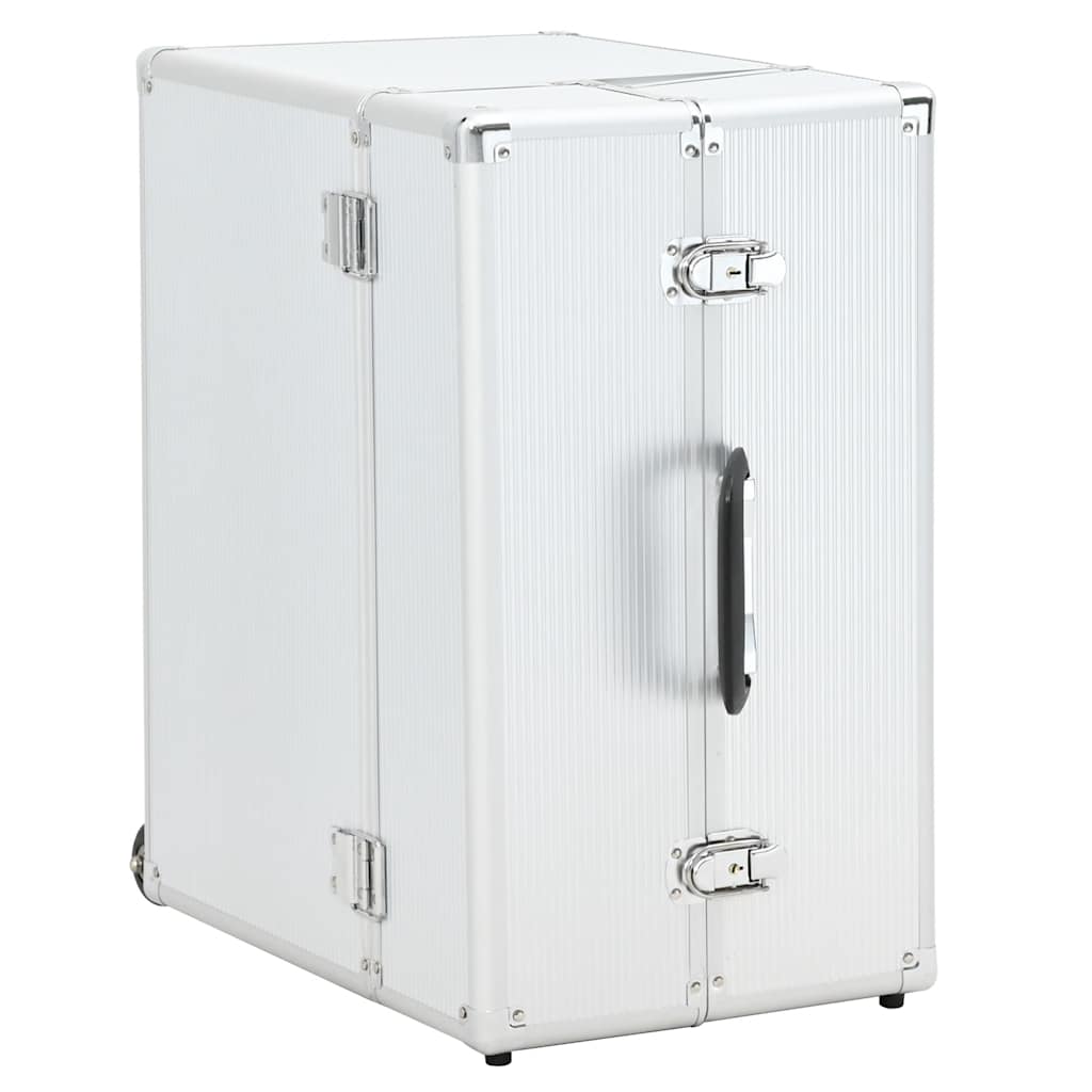 vidaXL Valigia Trolley Pilota 47x39x27 cm in Alluminio Argento