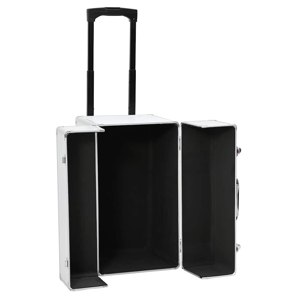 vidaXL Valigia Trolley Pilota 47x39x27 cm in Alluminio Argento