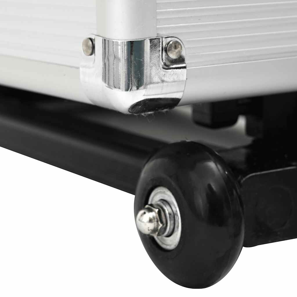 vidaXL Valigia Trolley Pilota 47x39x27 cm in Alluminio Argento
