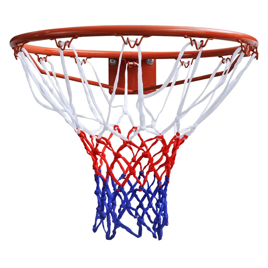 vidaXL Set Canestro da Basket con Rete Arancione 45 cm