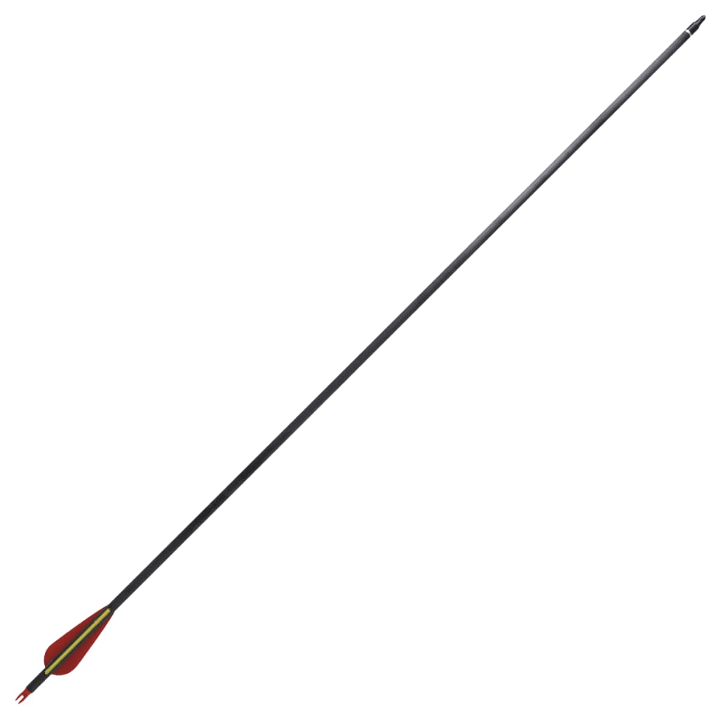vidaXL Frecce Standard 12 pz per Arco Ricurvo 30" 0,76 cm in Carbonio
