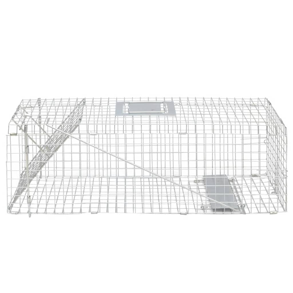 vidaXL Trappola per animali vivi zincata 80 cm