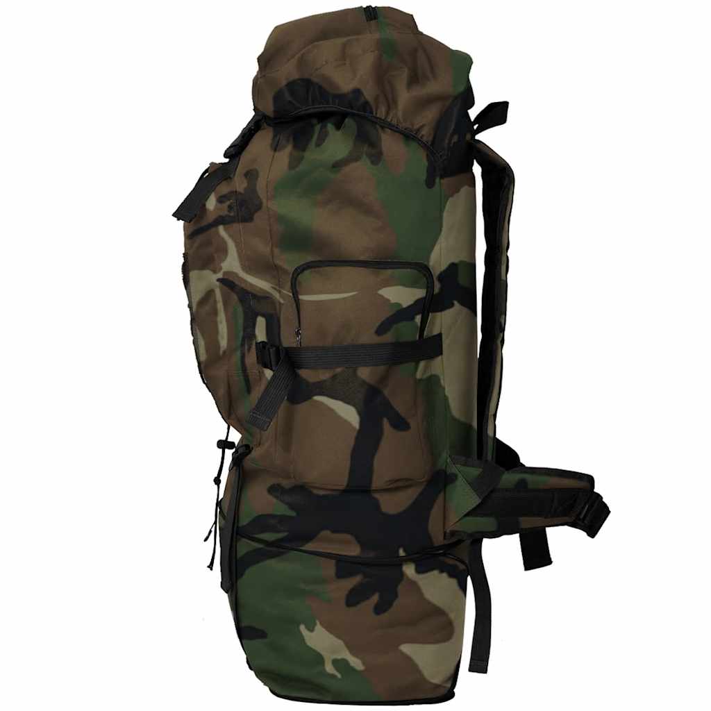 vidaXL Zaino stile militare XXL 100 L mimetico
