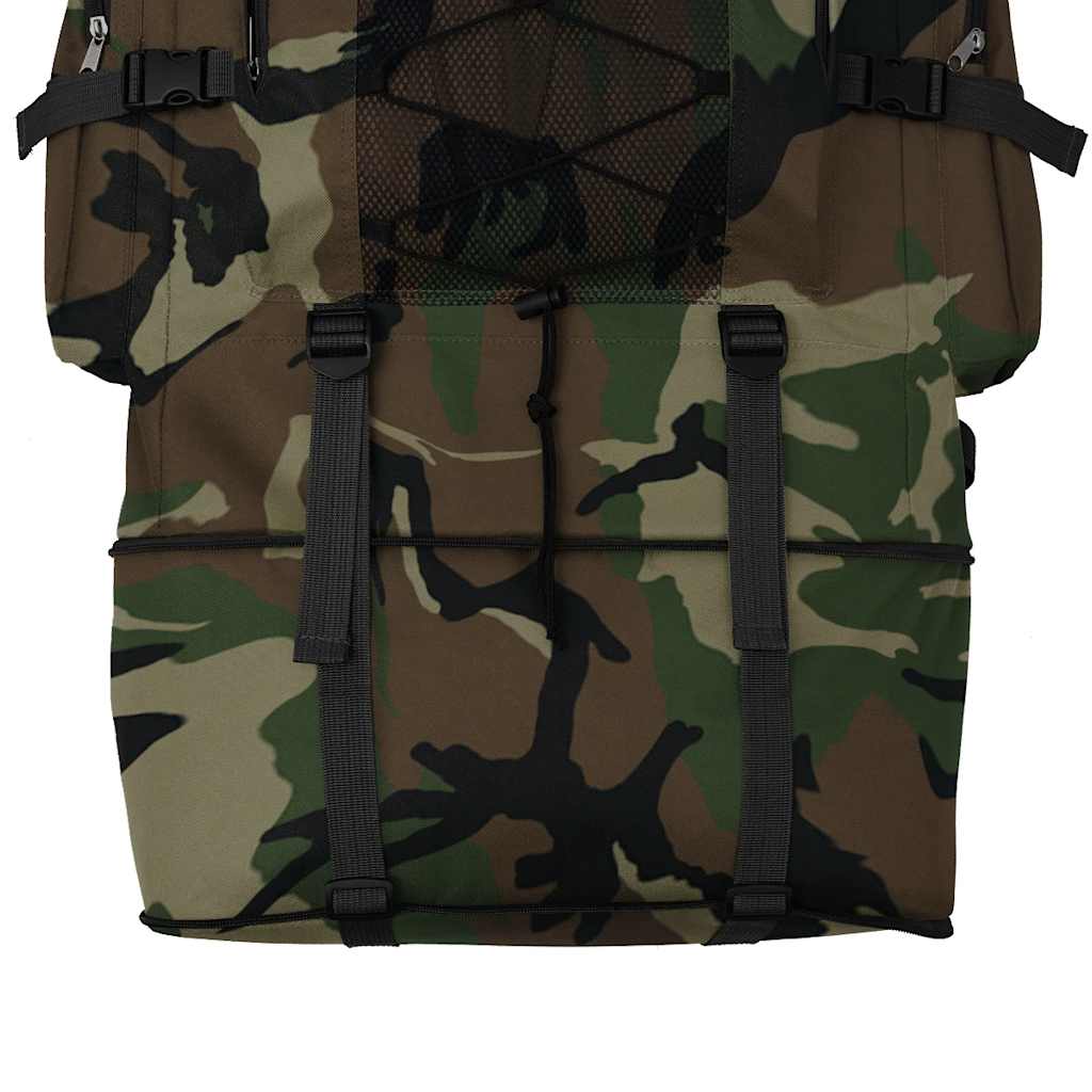 vidaXL Zaino stile militare XXL 100 L mimetico
