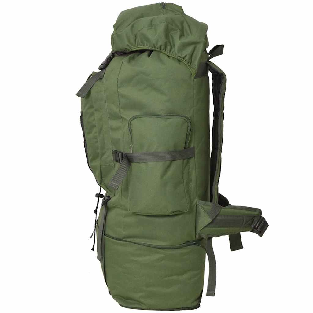 vidaXL Zaino Stile Militare XXL 100 L Verde