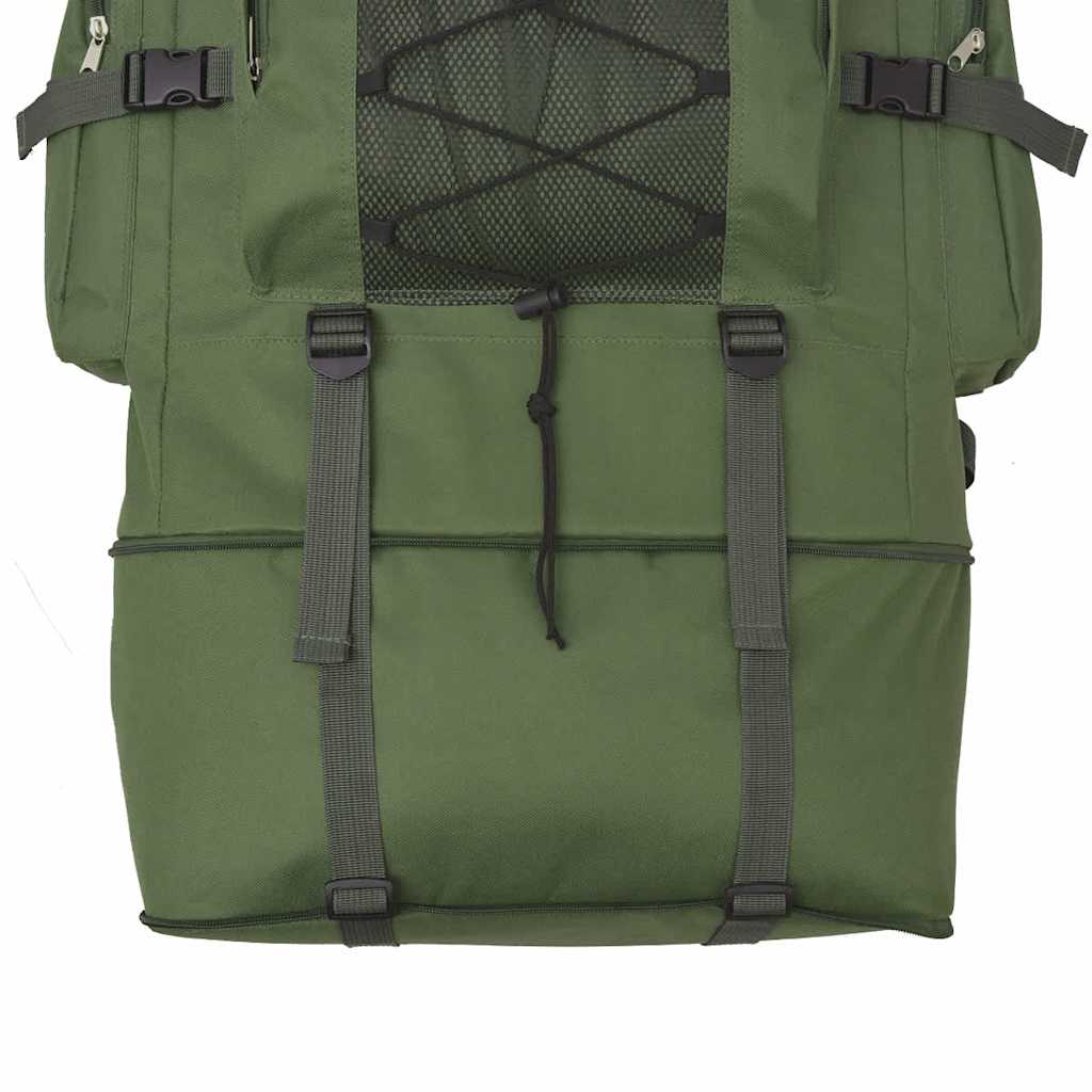 vidaXL Zaino Stile Militare XXL 100 L Verde