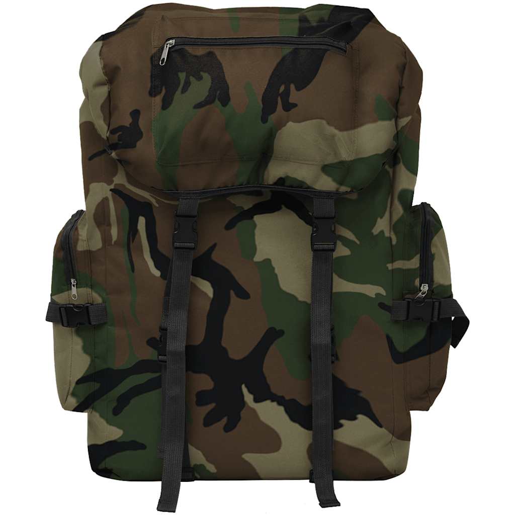vidaXL Zaino Stile Militare 65 L Mimetico