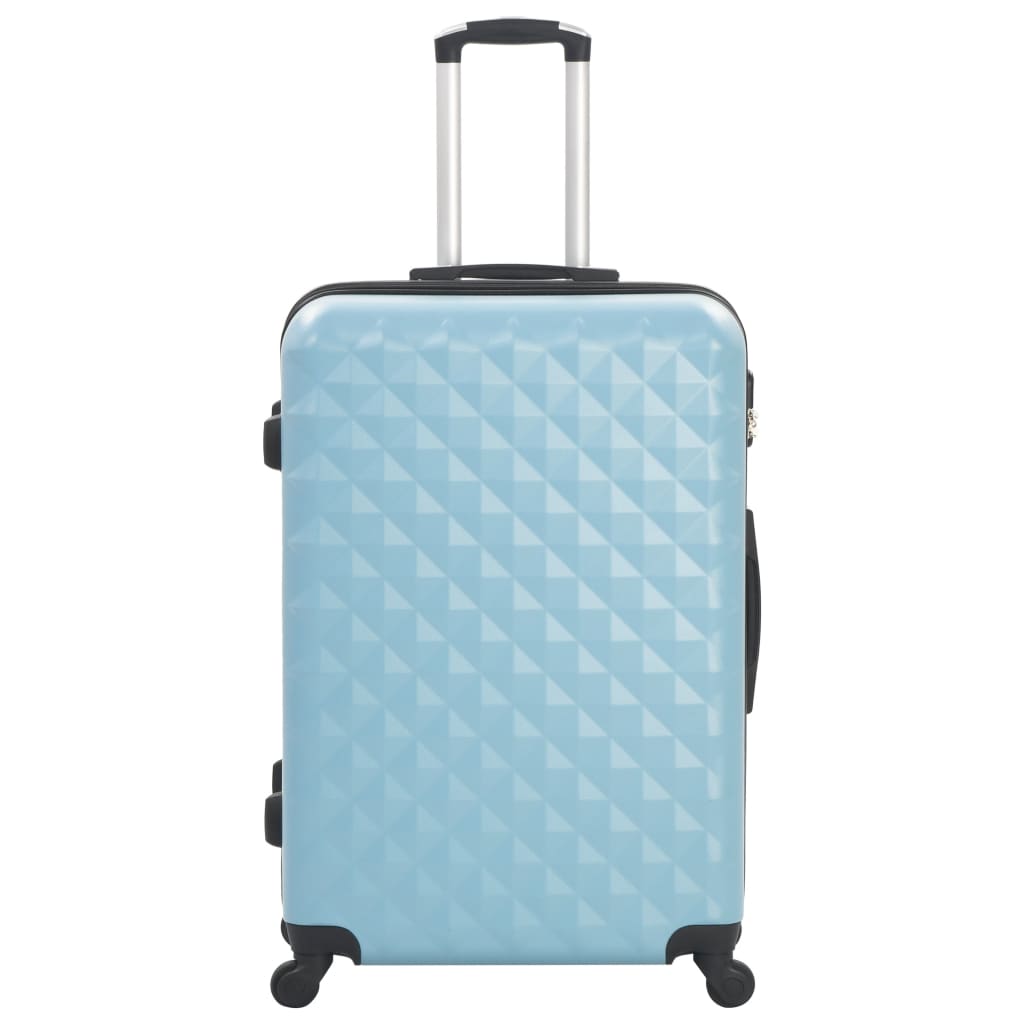 vidaXL Set Trolley a Custodia Rigida 3 pz Blu in ABS
