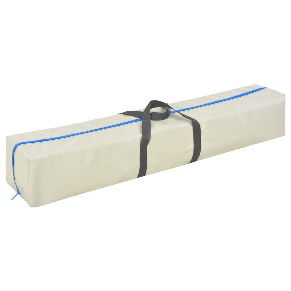 vidaXL Tappetino Ginnastica Gonfiabile e Pompa 800x100x10 cm PVC Verde