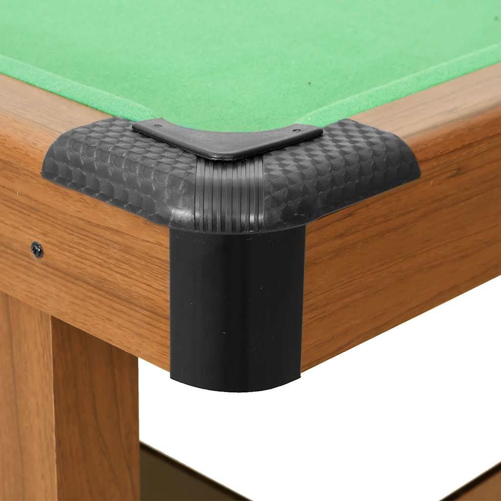 vidaXL Tavolo da Biliardo 4 Piedi 122x61x76 cm Marrone