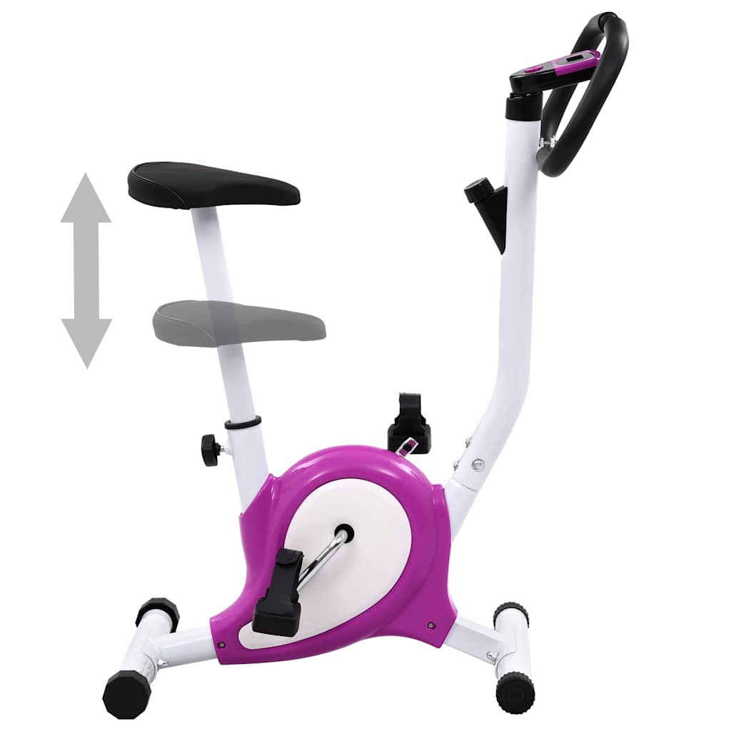 vidaXL Cyclette Ellittica con Cinghia di Resistenza Viola