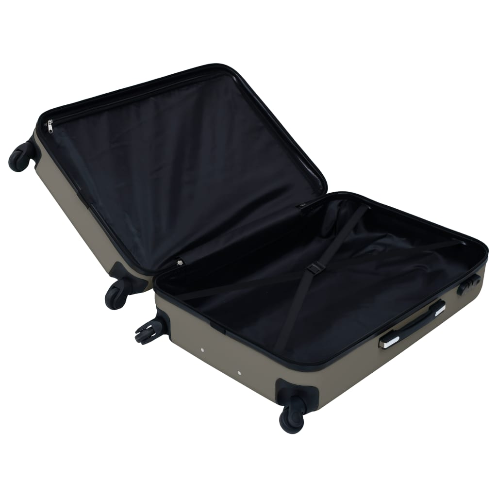 vidaXL Trolley a Custodia Rigida Antracite in ABS