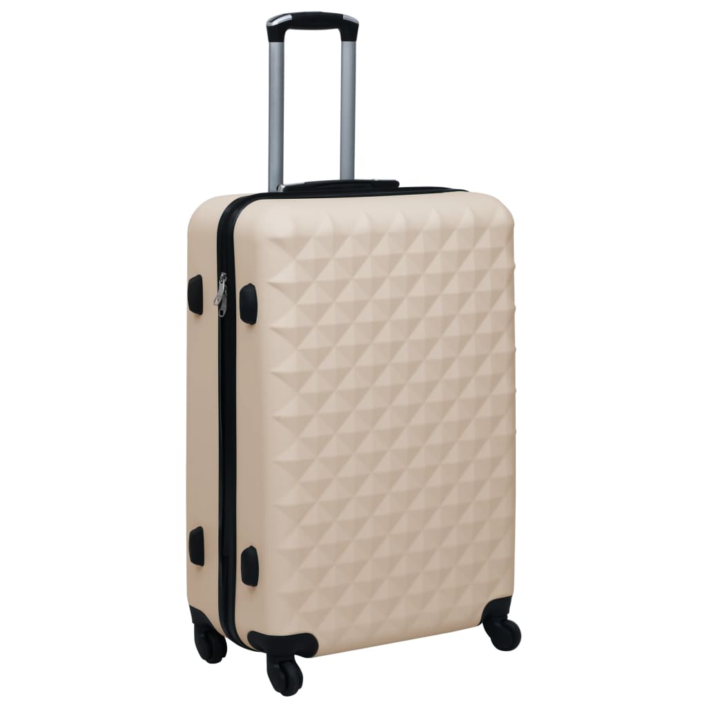 vidaXL Set Valigie Trolley a Custodia Rigida 2 pz Oro in ABS