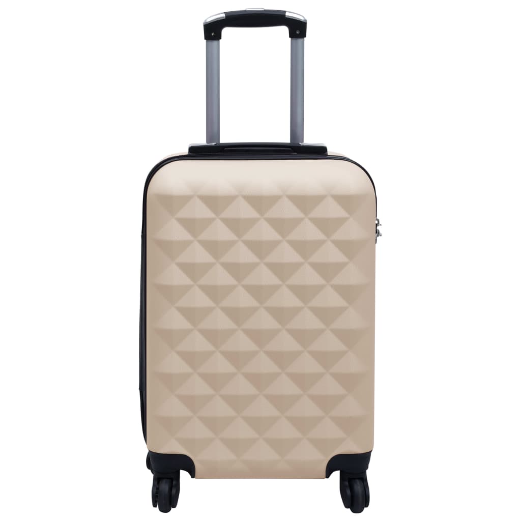 vidaXL Set Valigie Trolley a Custodia Rigida 2 pz Oro in ABS