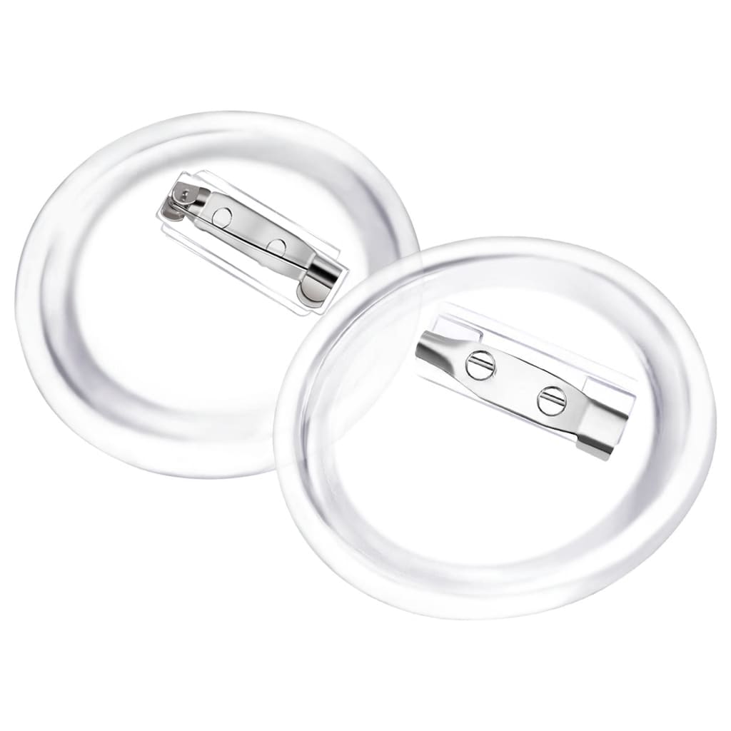 vidaXL Bottoni per Badge con Spilla 100 Set in Acrilico 37 mm