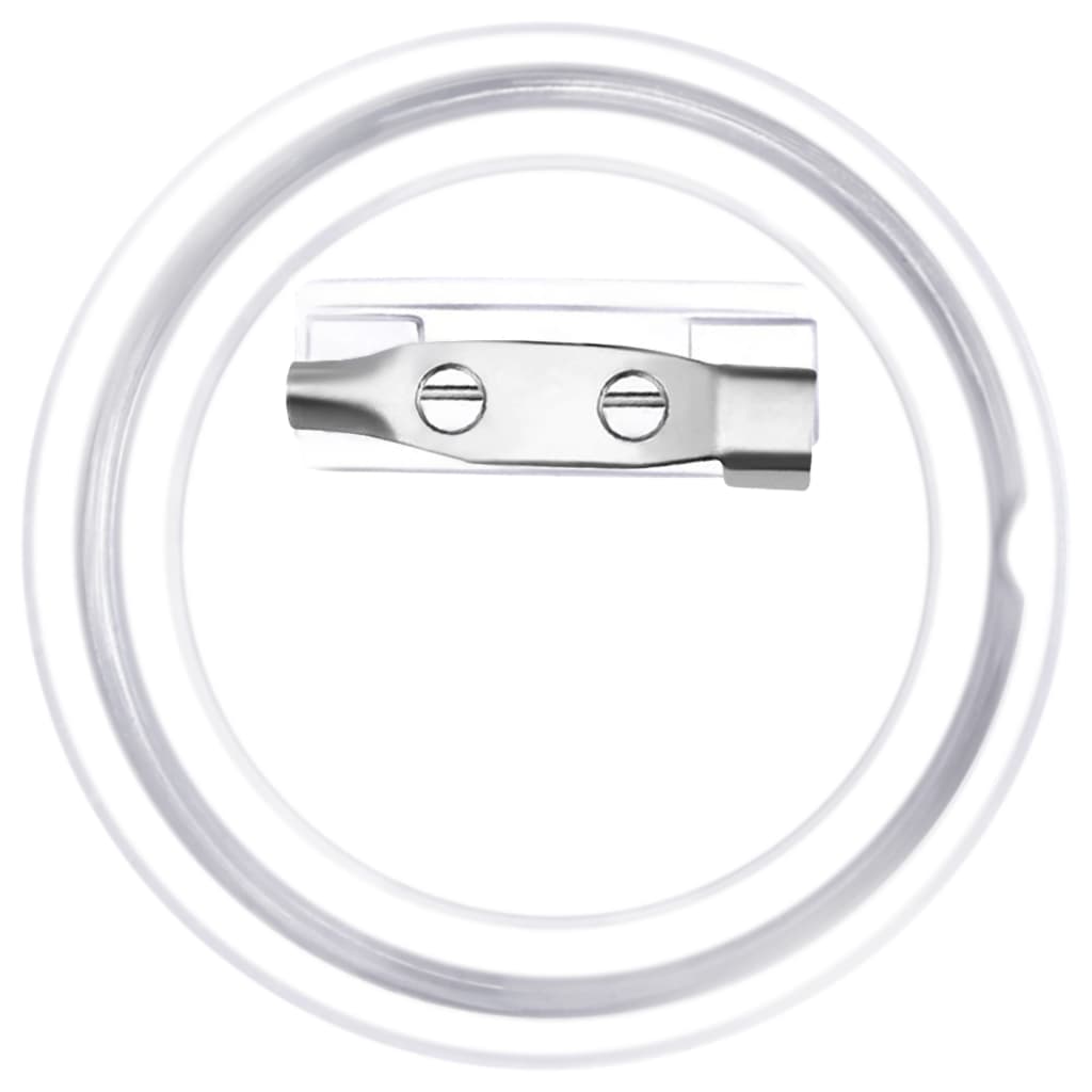 vidaXL Bottoni per Badge con Spilla 100 Set in Acrilico 37 mm