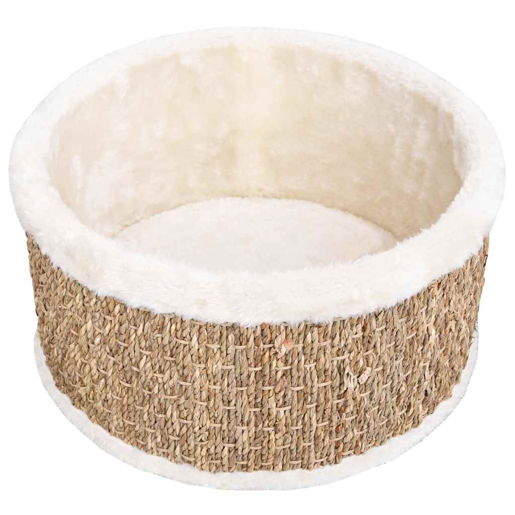 vidaXL Cuccia per gatti rotonda, 36 cm, in erba marina