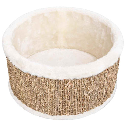 vidaXL Cuccia per gatti rotonda, 36 cm, in erba marina