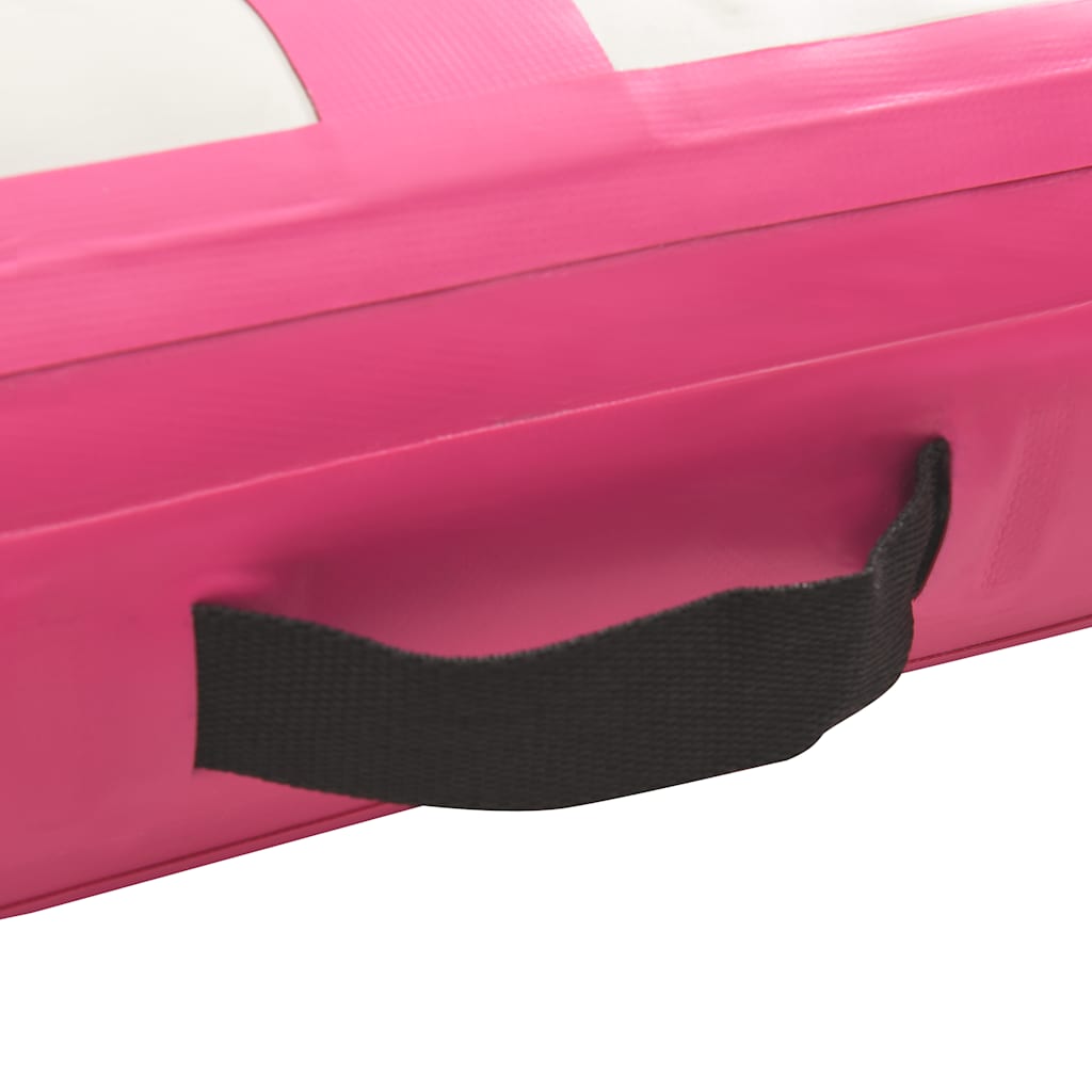 vidaXL Tappetino Ginnastica Gonfiabile con Pompa 60x100x10 cm PVC Rosa