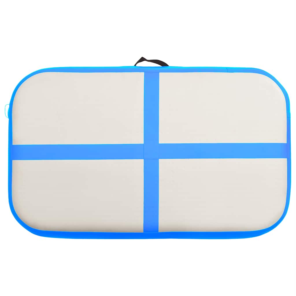 vidaXL Tappetino Ginnastica Gonfiabile con Pompa 60x100x10 cm PVC Blu