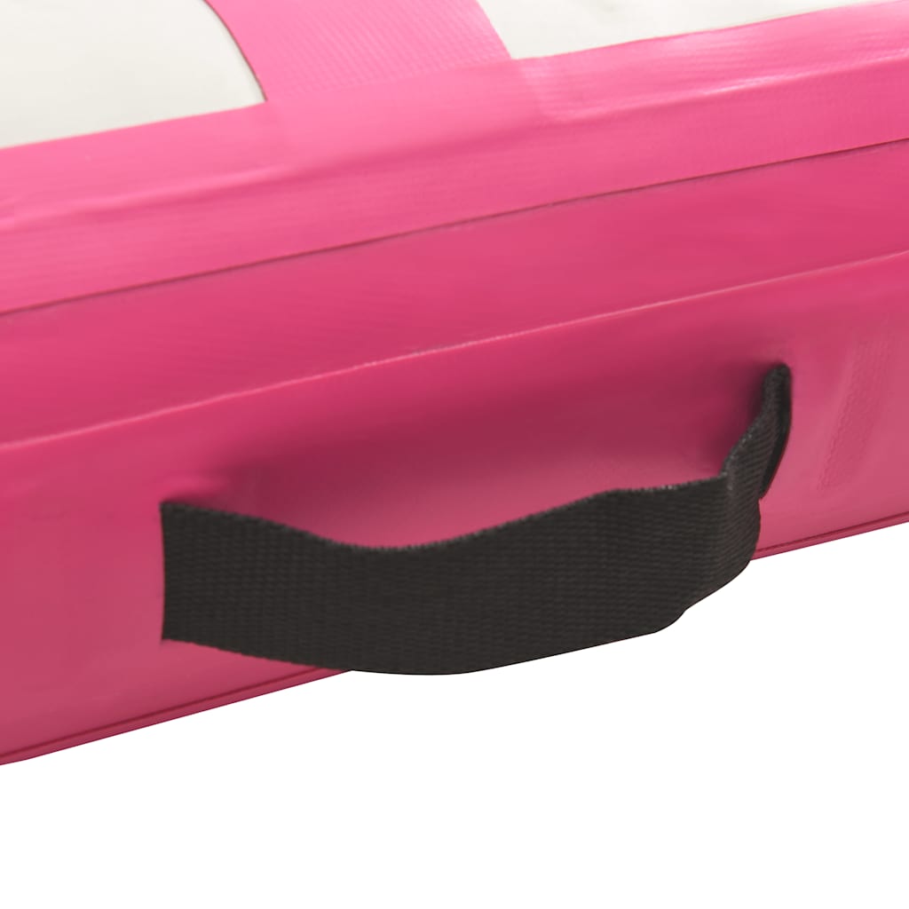 vidaXL Tappetino Ginnastica Gonfiabile con Pompa 60x100x20 cm PVC Rosa