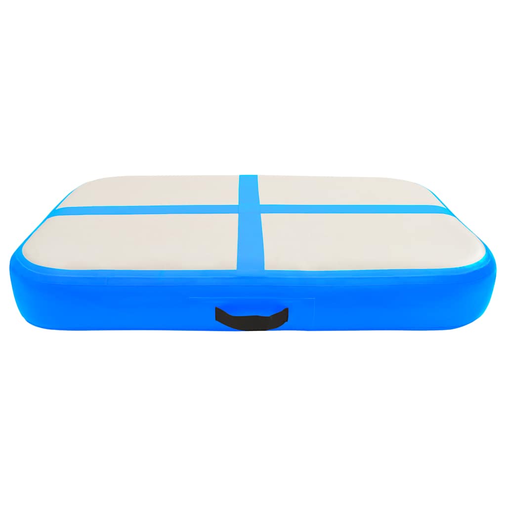 vidaXL Tappetino Ginnastica Gonfiabile con Pompa 60x100x20 cm PVC Blu