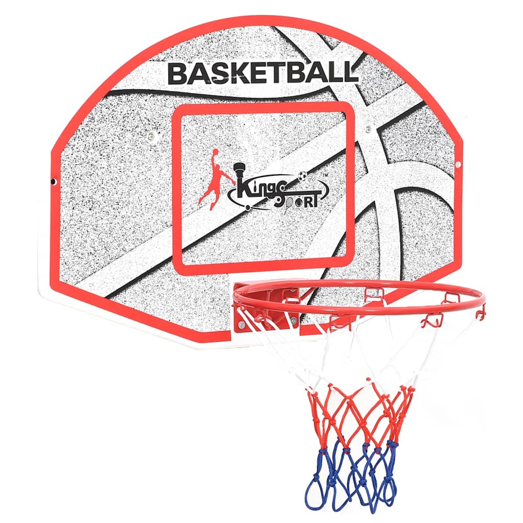 vidaXL Set Tabellone da Basket da Parete 3 pz 66x44,5 cm