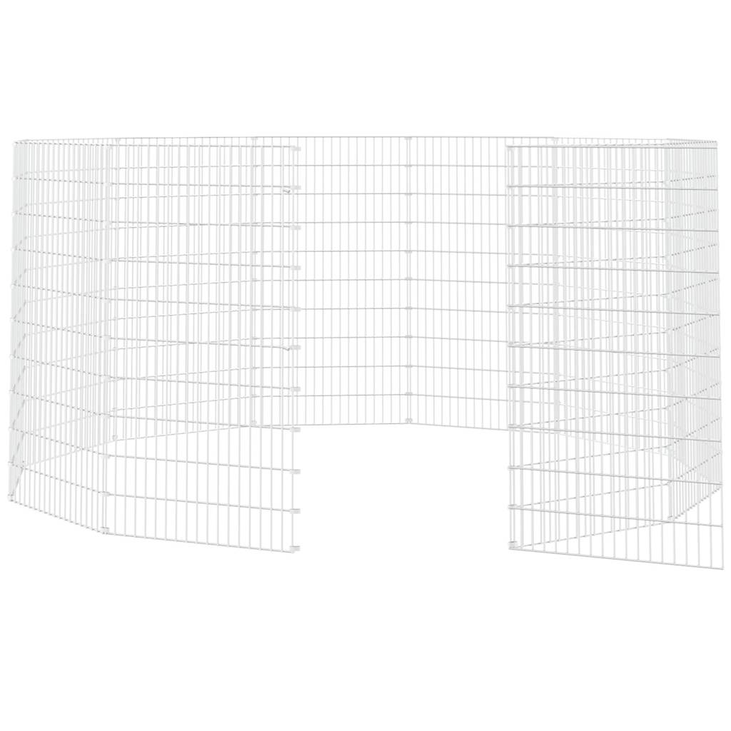 vidaXL Recinto per animali da esterno, 12 pannelli, 54x100 cm